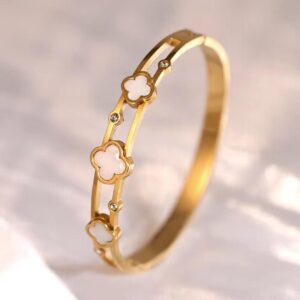 Stainless gold plated bracelet