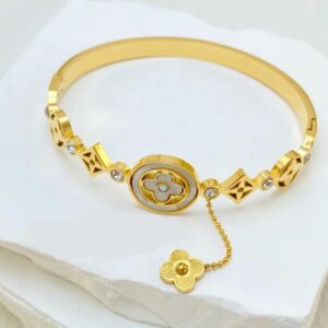 18 carat gold plated stainless steel  Designer bracelet