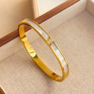 Stainless steel gold plated bracelet
