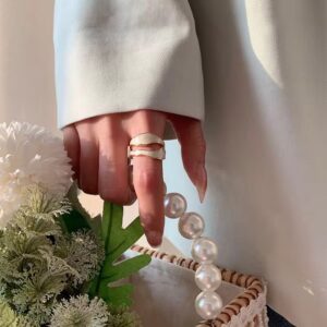 Free size Ring ,  Fashion Irregular Drip Glazed Color Matching