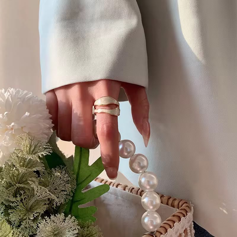 Free size Ring ,  Fashion Irregular Drip Glazed Color...