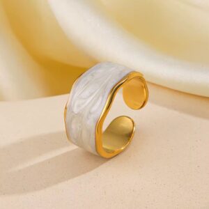 Stainless steel free size ring Better for size 8